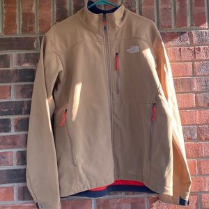 Men’s Tan North Face Zip-Up Jacket